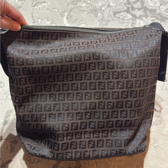 Prew-Owned FENDI Zucca Shoulder Bag - Picture 3 of 15